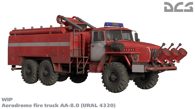  Image of a URAL 4320 fire truck AA-8.0