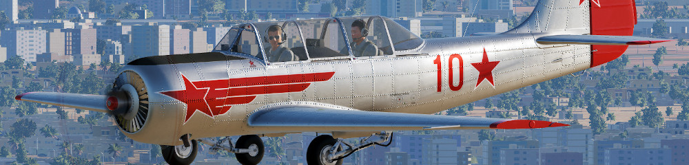 Yak-52 Instructor and student